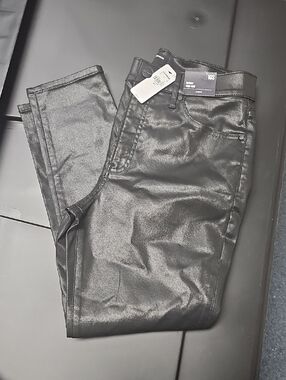 Express Black Coated Skinny Jeans